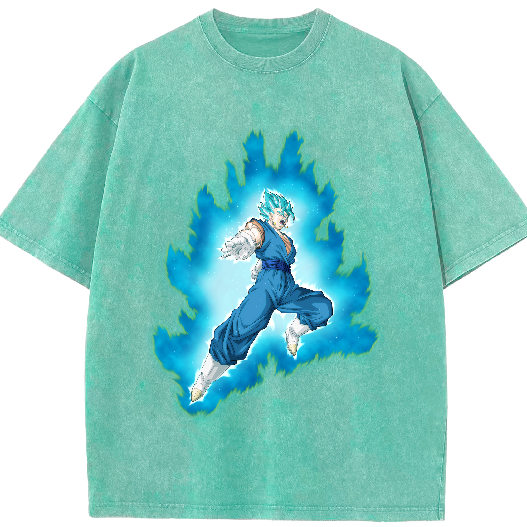（画像用） ドラゴンボール ベジット DRAGON BALL Vegetto 綿100% ヴィンテージ風 半袖Tシャツ（フロントプリント）